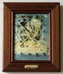 Salvador Dalí. Framed Enamel "Galatea of the Spheres"