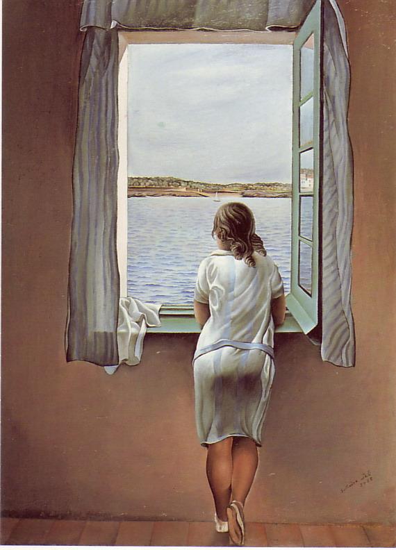Poster "Jeune fille à la fenêtre", 1925 | 303800000 | Salvador Dalí | Botiga online Dalí Figueres | Surrealismstore