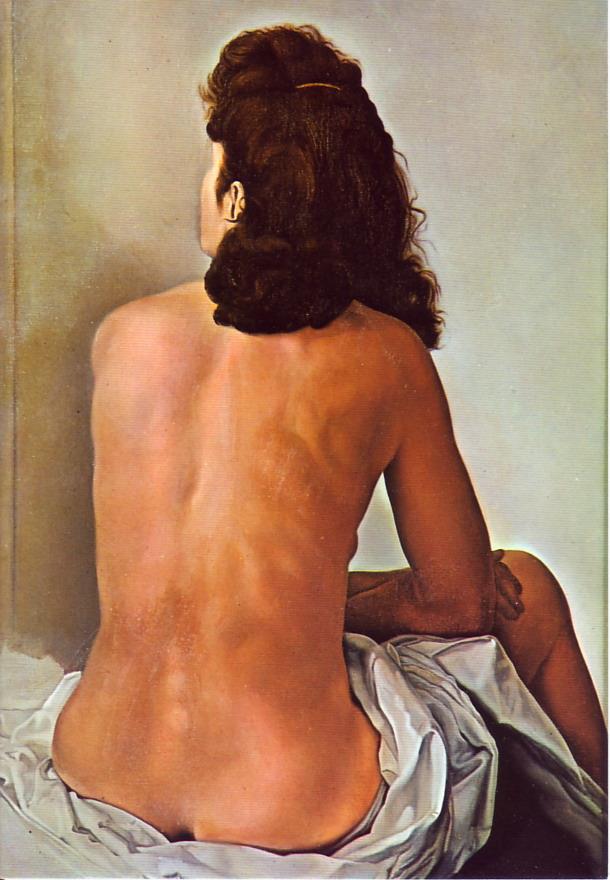 Pòster "Gala d'esquena mirant un mirall invisible", 1960 | 110200000 | Salvador Dalí | Botiga online Dalí Figueres | Llibreria Surrealista