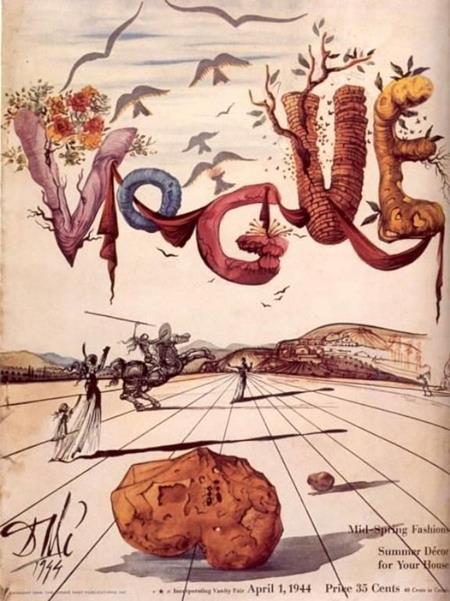 20 Iconic Vogue Covers Created by Great Artists | Salvador Dalí | Shop online Dalí | Surrealismstore
