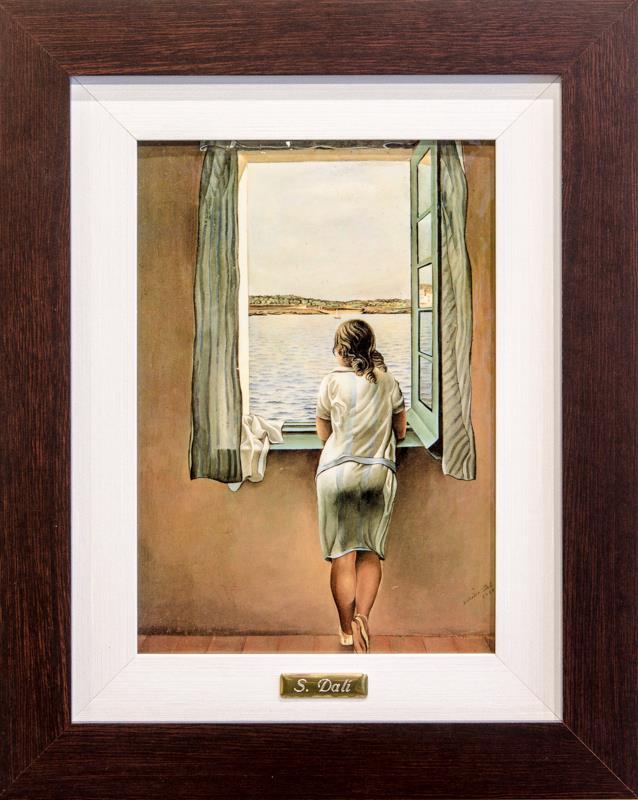 Framed Enamel  "Girl at the Window", 1925 | 252400800 | Salvador Dalí | Shop online Dalí | Surrealismstore