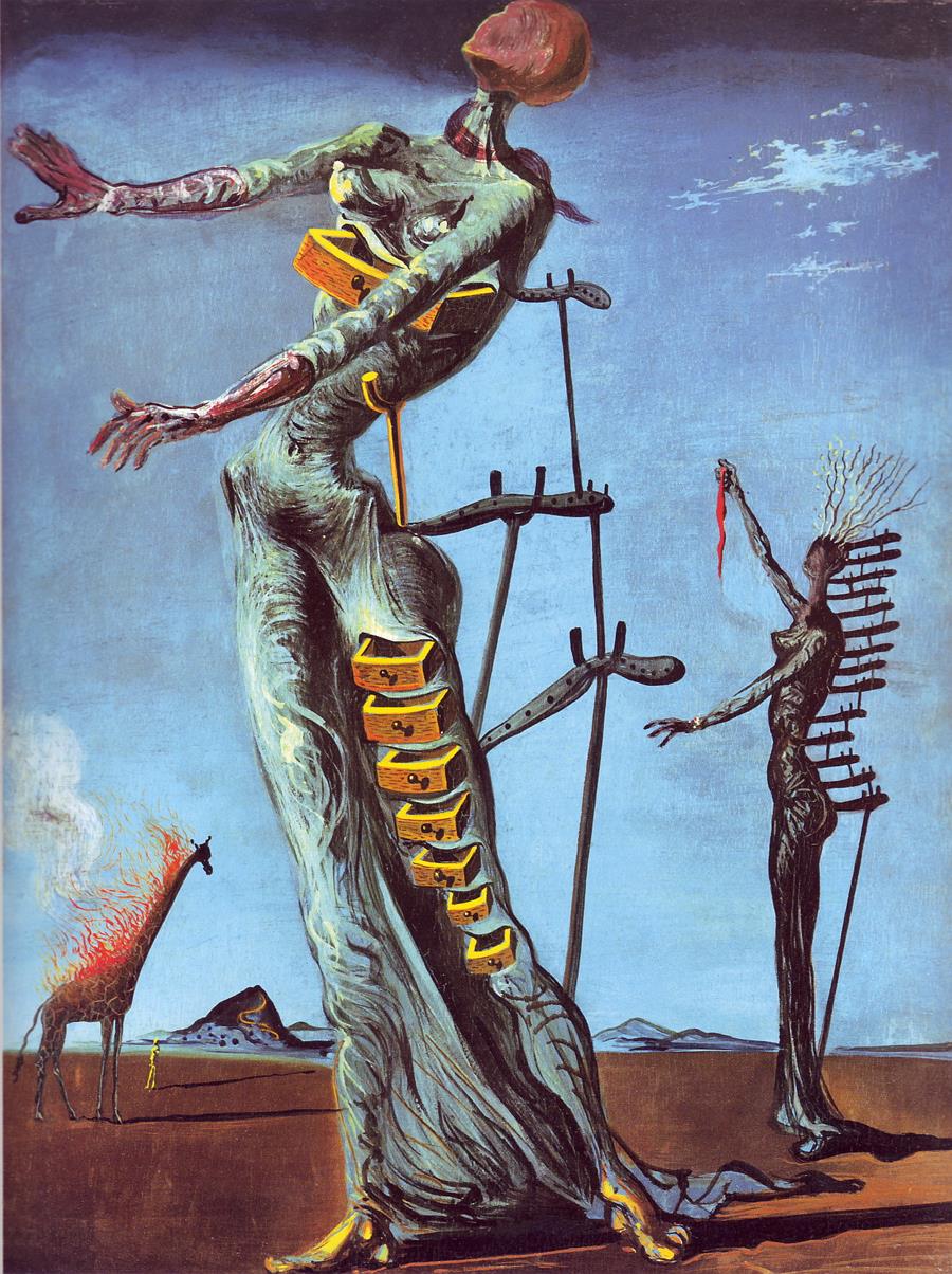 Poster Burning Giraffe, 1936-37