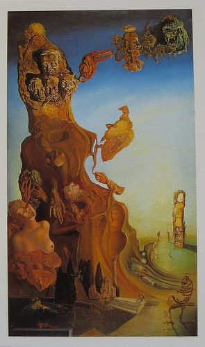 Salvador Dalí. Poster Monument impérial à la femme-enfant, 1929