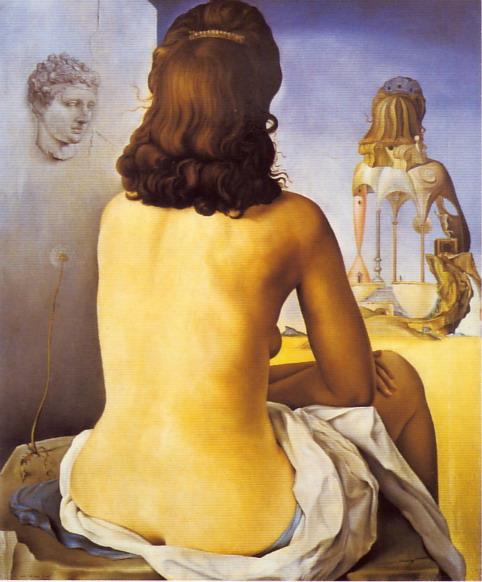 Poster "Ma femme nue regardant son propre corps devenir marches, trois vertebres d'une colonne, ciel et architecture", 1945 | 11860000 | Salvador Dalí | Botiga online Dalí Figueres | Surrealismstore