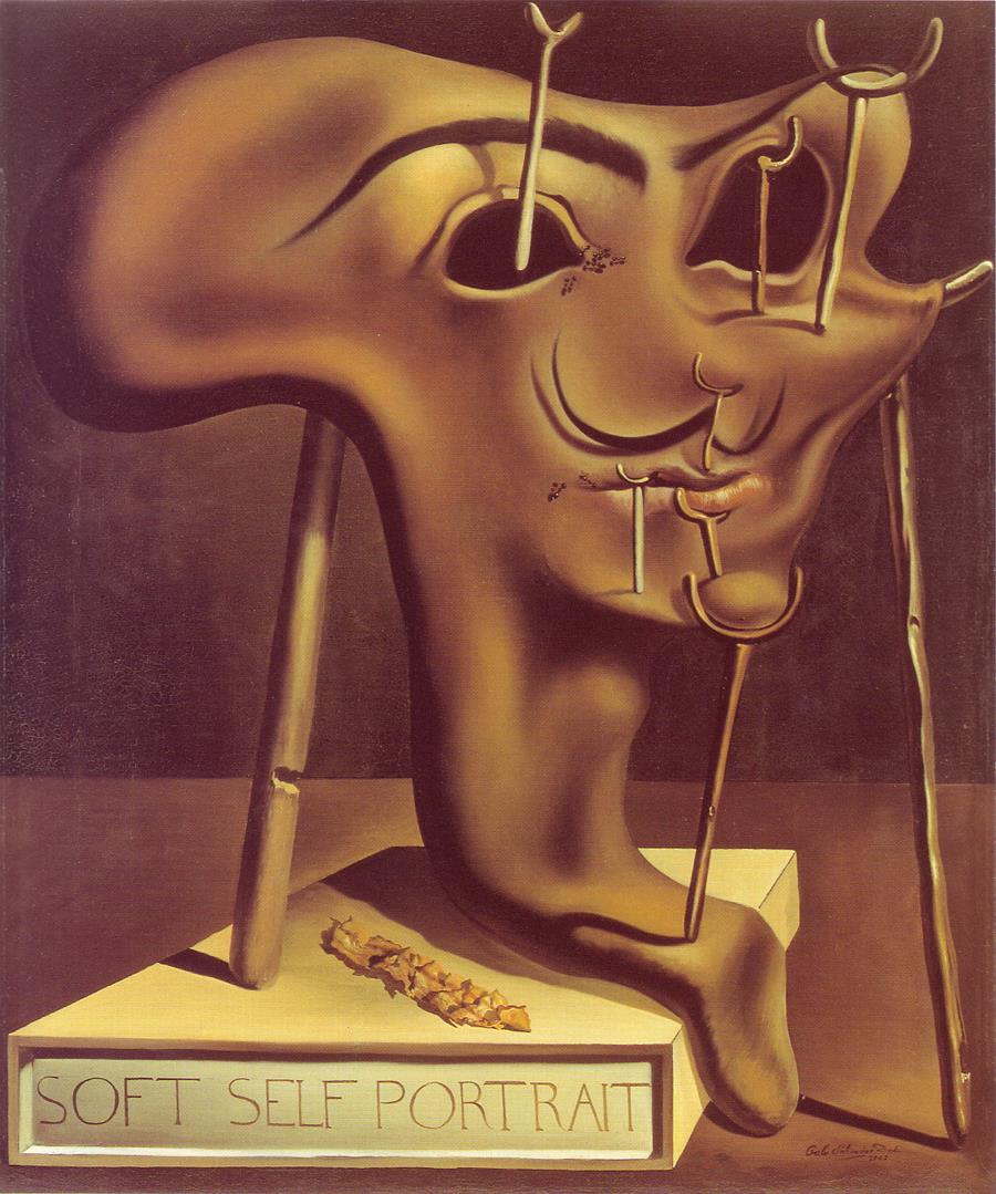 Poster "Autoportrait mou avec du lard grillé", 1941 | 118000000  | Salvador Dalí | Botiga online Dalí Figueres | Surrealismstore