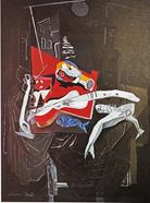 Poster "Poisson et balcon", 1945 | 301200009 | Salvador Dalí | Botiga online Dalí Figueres | Surrealismstore