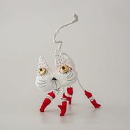 Figura Gato blanco con botas coloradas | 0018860004 | Salvador Dalí | Tienda online Dalí Figueres | Librería Surrealista
