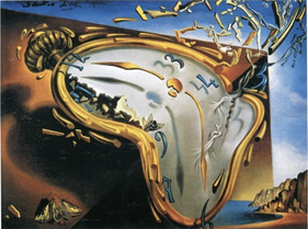 Póster Salvador Dalí "Reloj blando en el momento de su primera explosión" | 121100000  | Salvador Dalí | Tienda online Dalí Figueres | Librería Surrealista