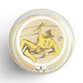 Salvador Dalí. Football Plate | TA00005 | Salvador Dalí | Shop online Dalí | Surrealismstore