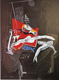 Póster "Pescado y balcón", 1927 | 301200009 | Salvador Dalí | Tienda online Dalí Figueres | Librería Surrealista