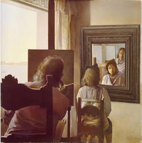 Pòster "Dalí d'esquena pintant Gala d'esquena...", 1972-73 | 113500000 | Salvador Dalí | Botiga online Dalí Figueres | Llibreria Surrealista